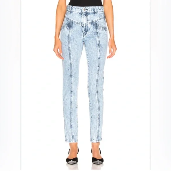Isabel Marant Jeans Isabel Marant Lorricka Jeans In Snow Blue